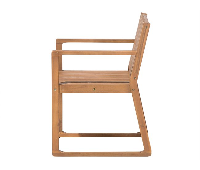 Beliani Conjunto de comedor SASSARI Madera Clara