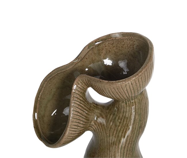 Beliani Jarrón para flores CALAMUS Verde