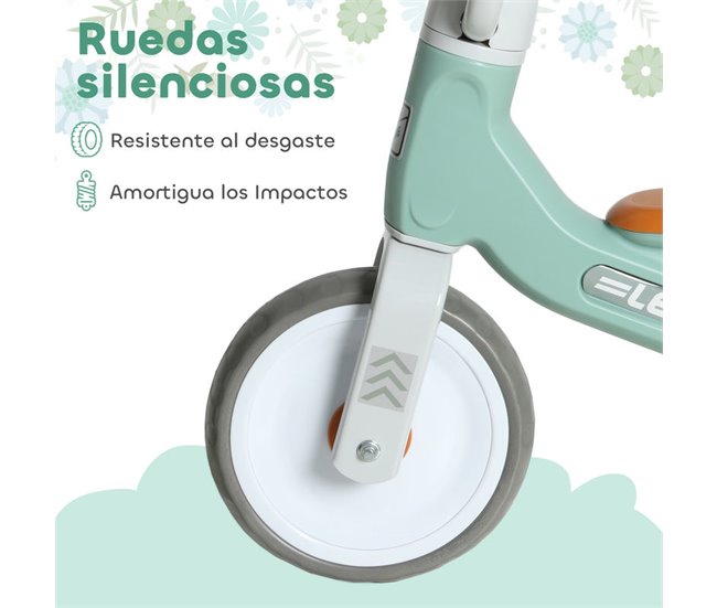 Bicicleta sin Pedales Metal, PP AIYAPLAY Verde