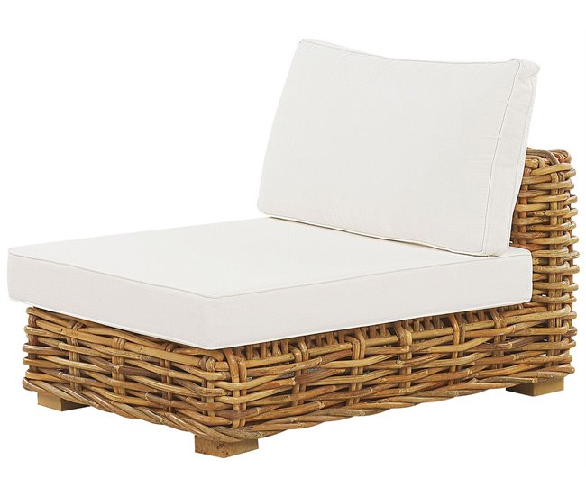 Beliani Conjunto de jardín VARALLO Crema