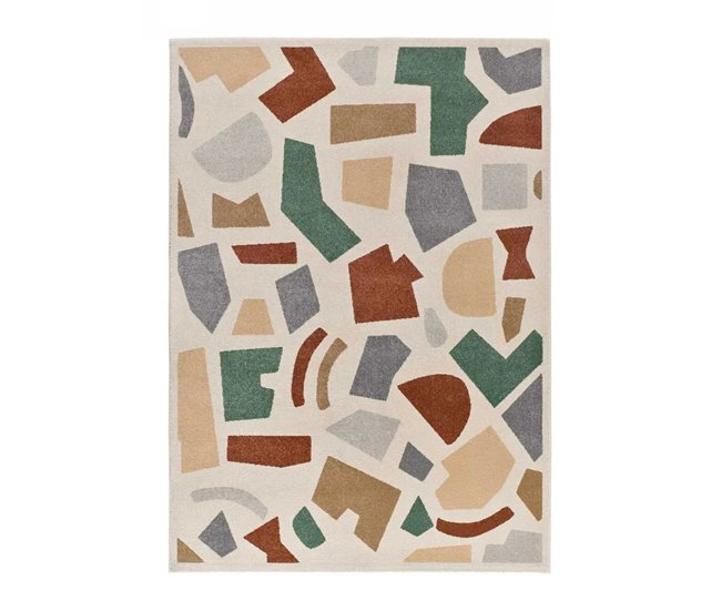 Alfombra geométrica BERUTI - ATTICGO 200x290 Gris