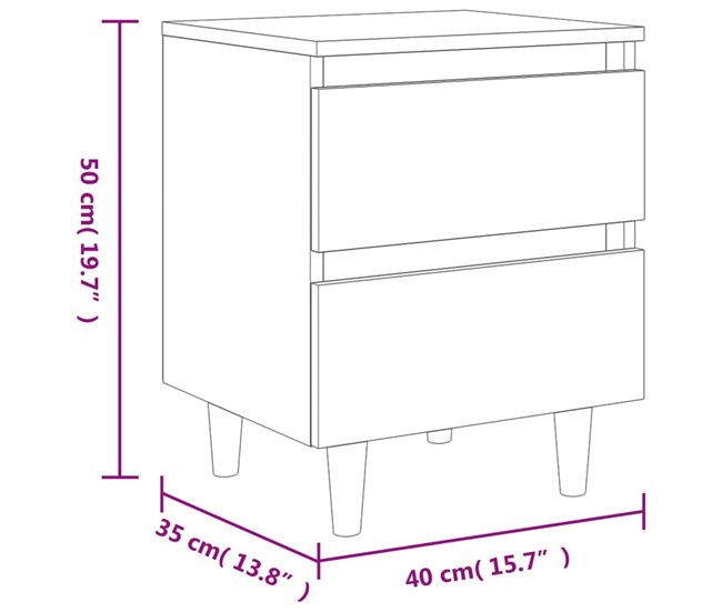 Mueble De Cama 40 Roble
