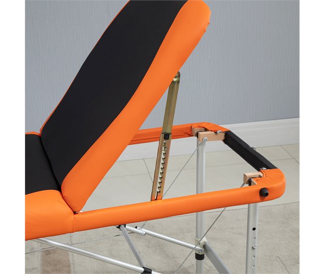 Camilla de Masaje Plegable PU, Aluminio, Plástico HOMCOM Multicolor