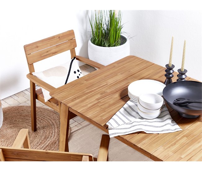 Beliani Conjunto de comedor FORNELLI Marron