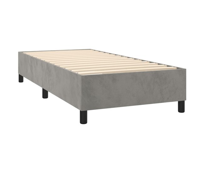 Cama box spring 100x200 Azul