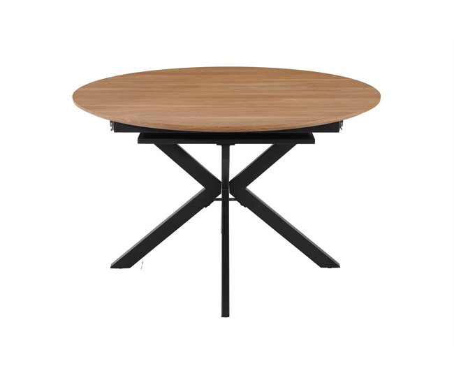 Mesa de comedor extensible redonda CINTHYA Marron