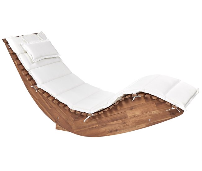 Beliani Cojines de asiento BRESCIA Blanco/ Beige