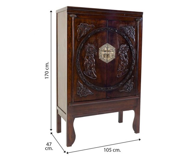 Armario de madera Marron