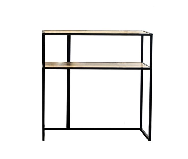 Consola MOA Vinthera  estantes metal Negro