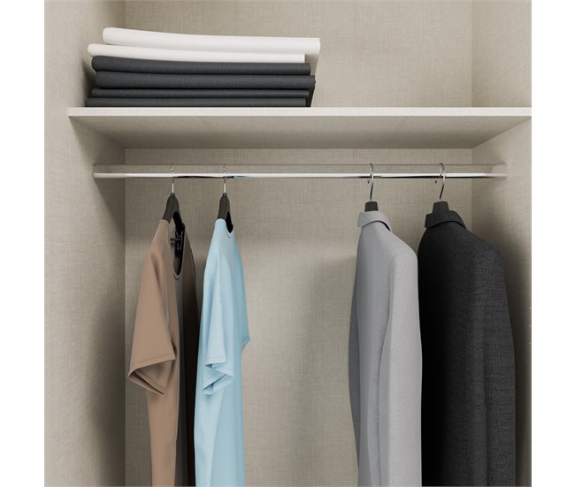 Armario SAND 210x270cm 2 puertas batientes y 2 puertas correderas Beige