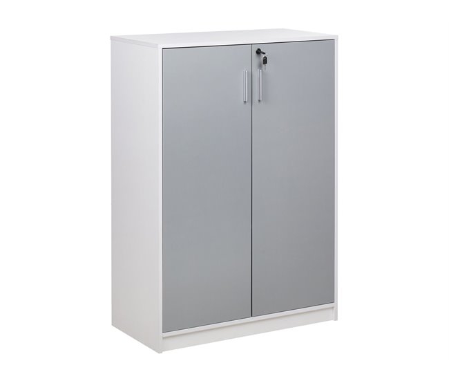 Beliani Estante de oficina ZEHNA Gris Claro