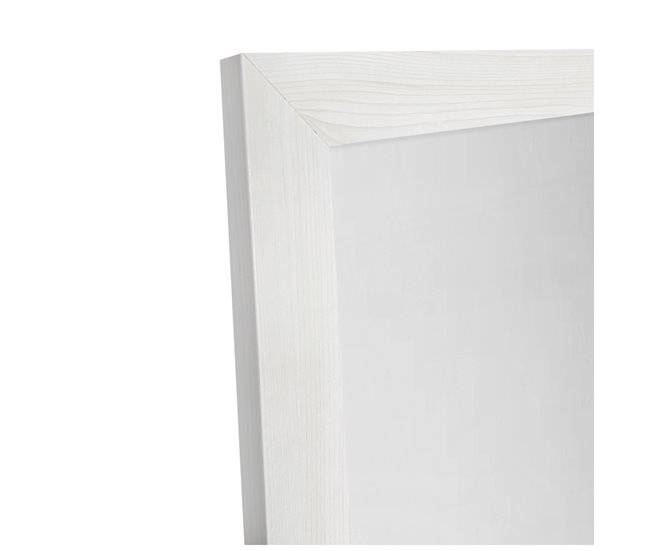 Acomoda Textil – Espejo Pie de Madera 30x0 Blanco