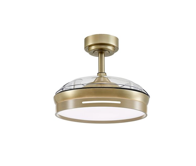 Ventilador De Techo Metal Serie Micenas Dorado