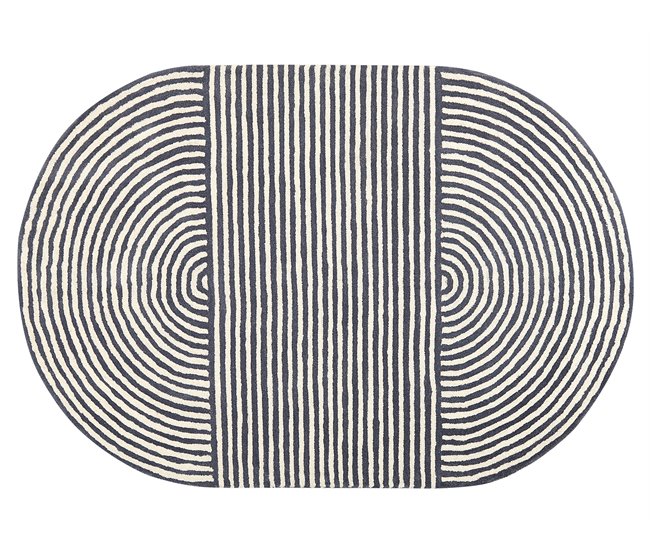 Beliani Alfombra de pelo corto KWETA Blanco/ Beige