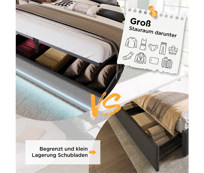 Canapés abatibles Gris