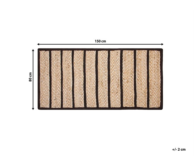 Beliani Alfombra de pelo corto KARADONA 80x150 Beige