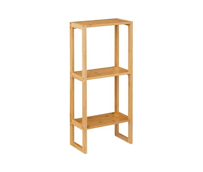 Estantería Modular en Bambú con 3 Niveles Canoply Thinia Home 35 Natural