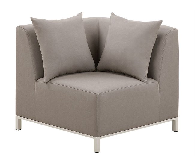 Beliani Conjunto de jardín BELIZE Gris Oscuro