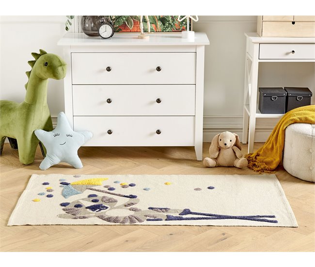 Beliani Alfombra para niños SINGKIL Beige