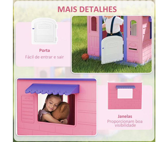Casita Infantil PP AIYAPLAY Rosa