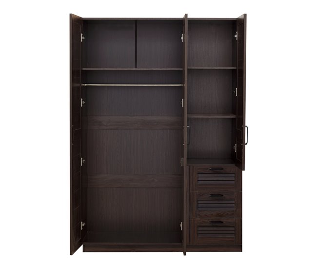 Armario Ropero Finning MDF 120 Marron