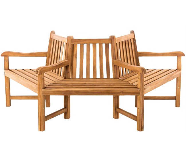 Banco de jardín - Kenna - Madera 200x100 Marron