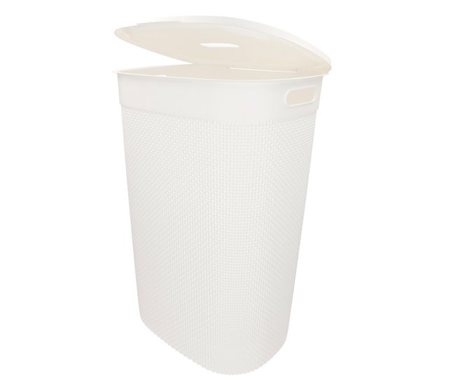 Curver Cesto de ropa sucia Filo 55L con tapa Blanco
