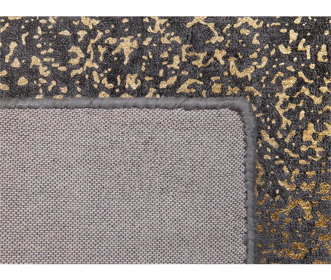 Beliani Alfombra de pelo corto ESEL 140x200 Dorado