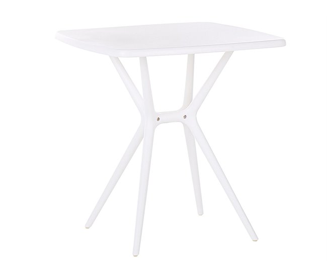 Beliani Conjunto de comedor SERSALE Blanco