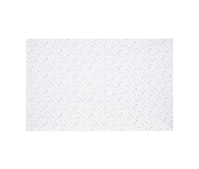 Acomoda Textil - Colchón Minicuna Desenfundable e Impermeable. Blanco/ Gris