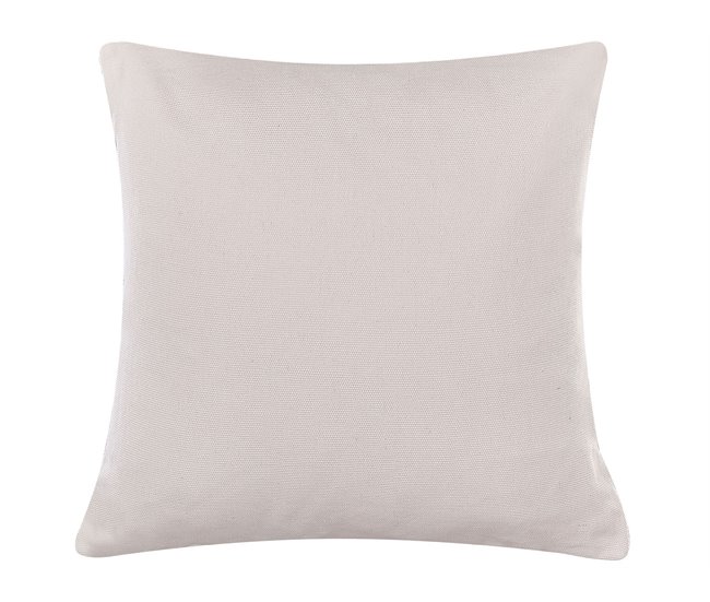 Beliani Cojín decorativo FATSIA Gris Oscuro