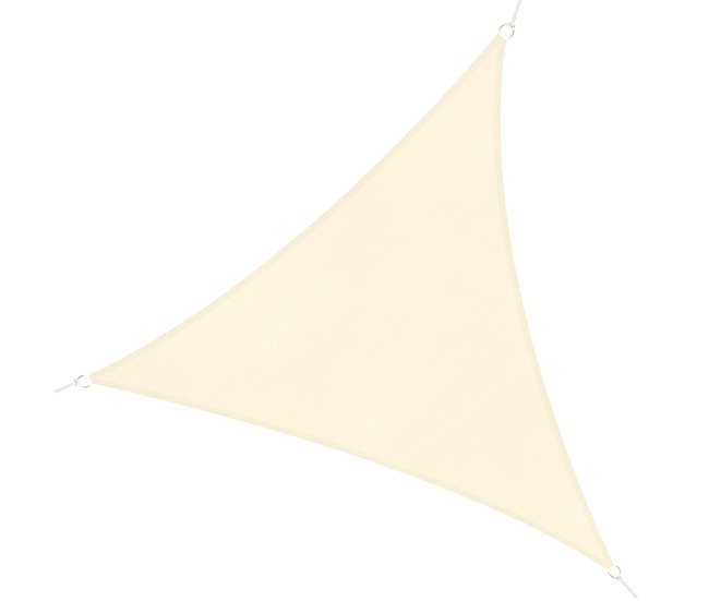 Toldo Vela Triangular PE Outsunny 300x300 Beige