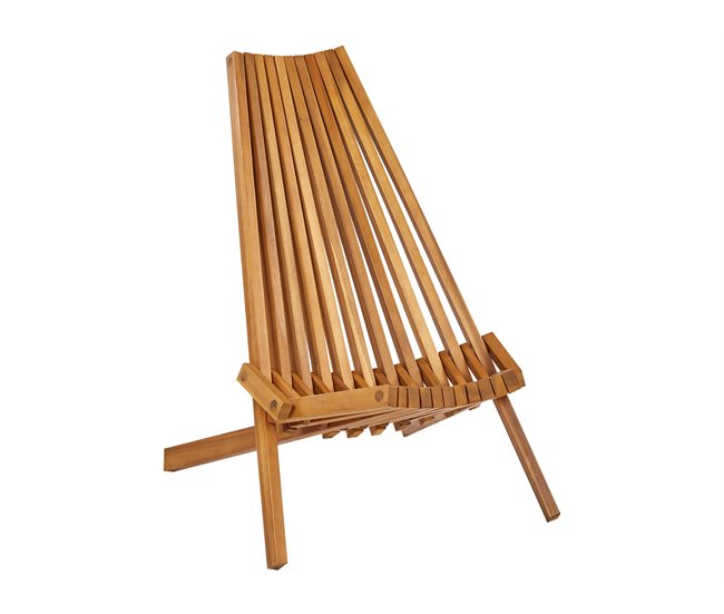 Beliani Conjunto de balcón BELLANO Madera Clara