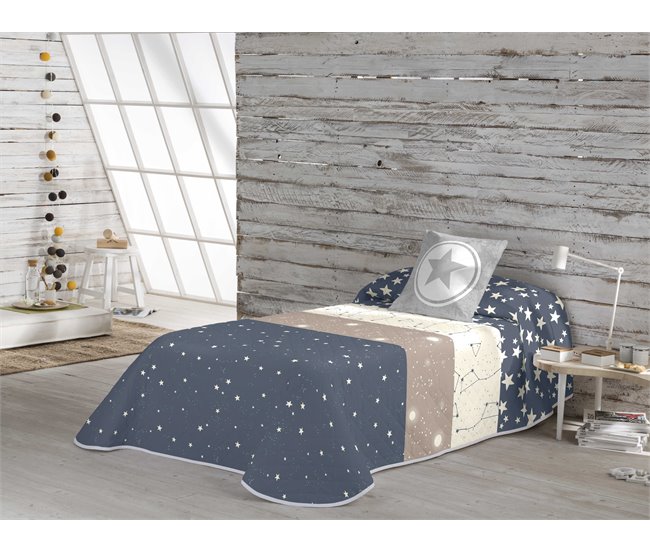 COLCHA BOUTI REVERSIBLE INDIGO 