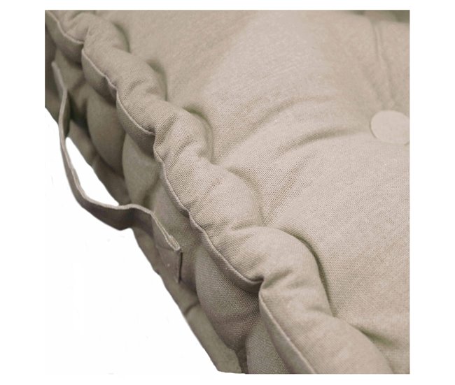 Acomoda Textil – Cojín de Suelo Acolchado con Asa de transporte. Beige