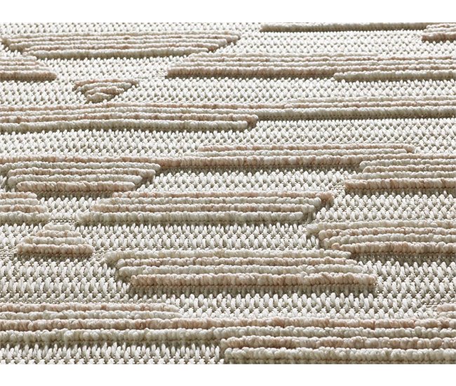 Alfombra con relieve de estilo étnico ELEMENT - ATTICGO 77x150 Beige