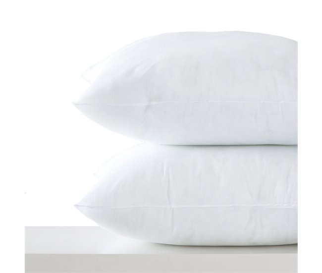 2 Rellenos de cojín de fibra hueca Blanco