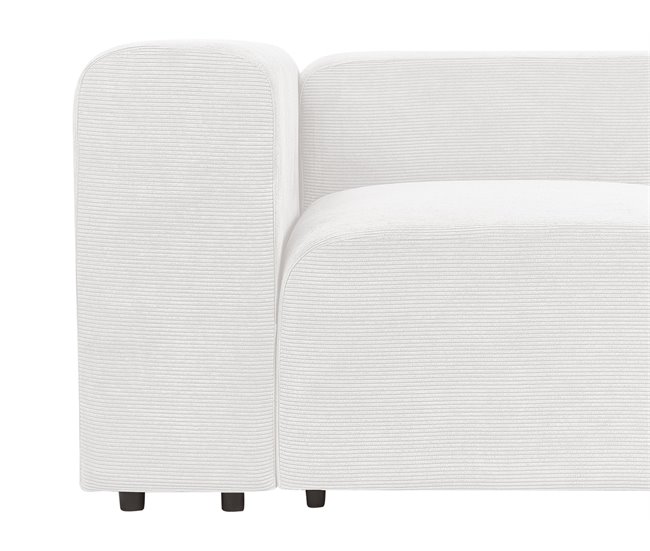 Beliani Sofá modular Pana FALSTERBO Crema