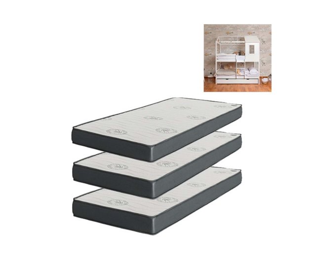 Colchón Pack 3 Blanco