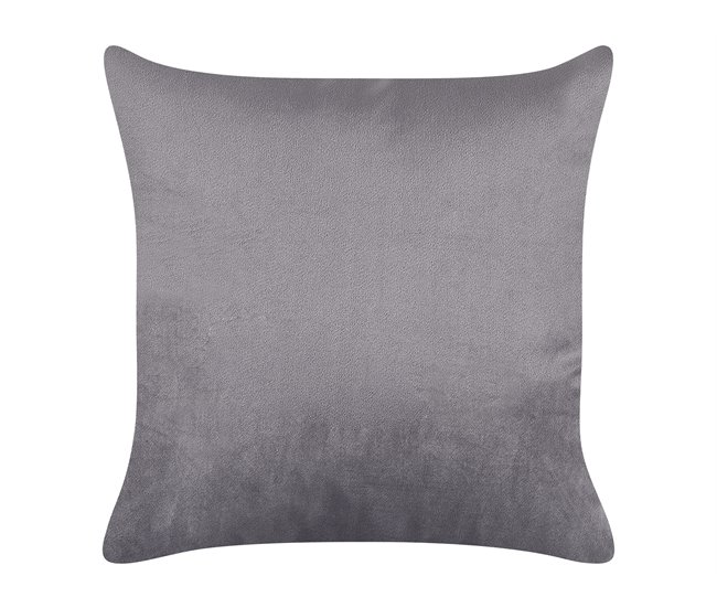 Beliani Chaise longue derecho Terciopelo GONESSE Gris