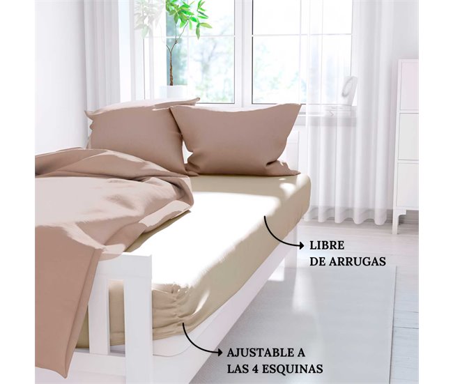 ICEHOME - Sábana bajera ajustable - Microfibra Poliéster 