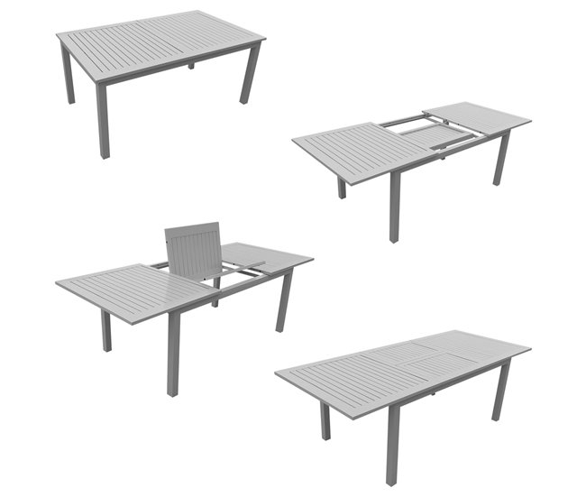 Conjunto de muebles de jardín CAPRI Negro