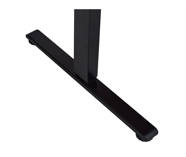 Beliani Escritorio ajustable DESTINES 160x109 Blanco/ Negro