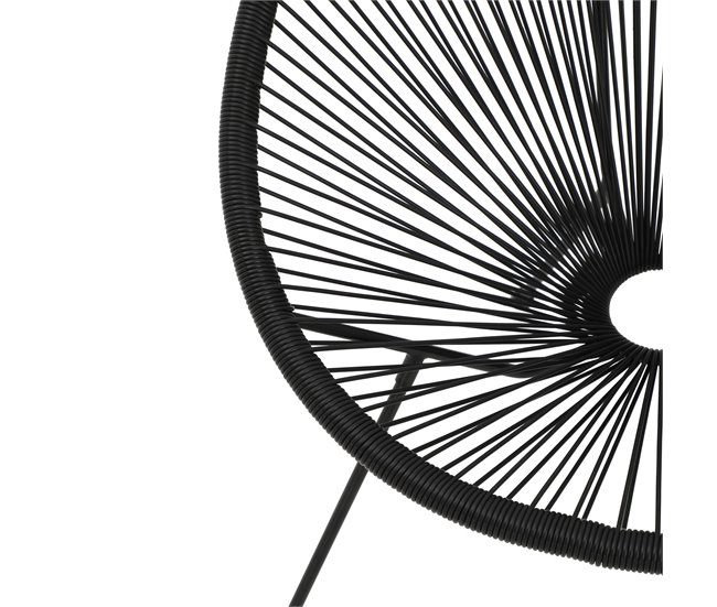 Silla de jardín ACAPULCO IV Negro