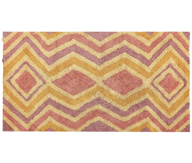 Beliani Alfombra de pelo corto CANAKKALE 80x150 Mostaza