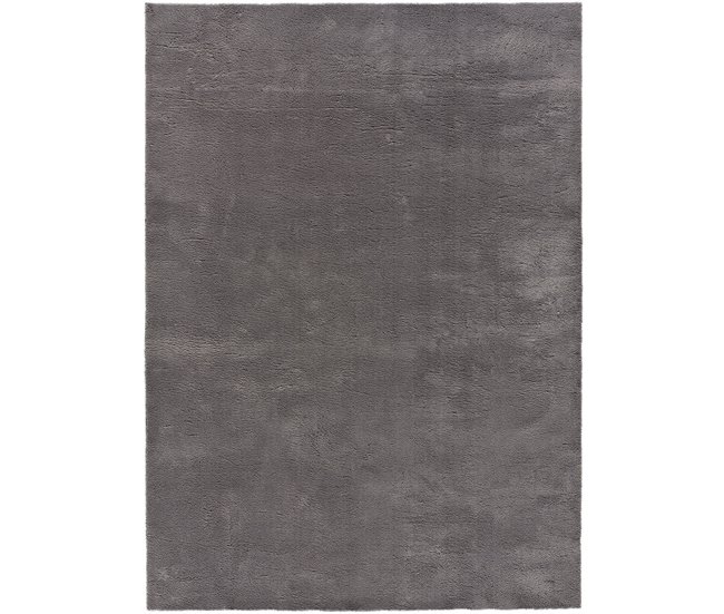 ATTICGO Alfombra lavable lisa LOFT 140x200 Antracita