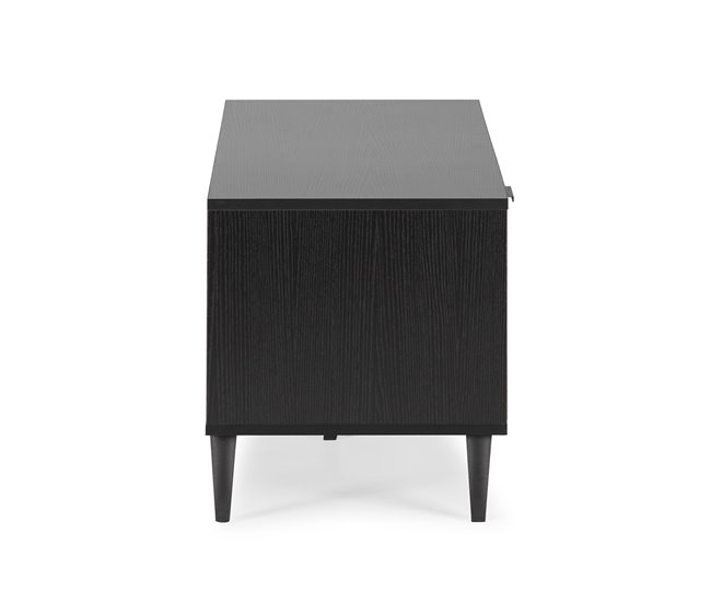 Mueble TV Denis 1 puerta y 2 cajones Negro