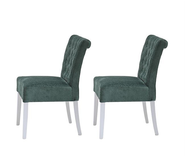 Pack de 2 sillas de comedor ALISSA  Verde