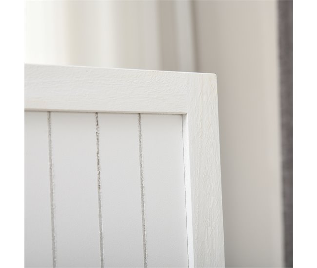 Biombo Madera de Paulownia HOMCOM, hogar - decoración Blanco