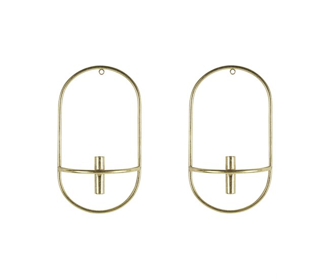 Beliani Candelero CAVIANA Dorado